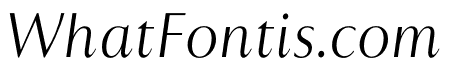 Astoria Classic Sans Light Italic