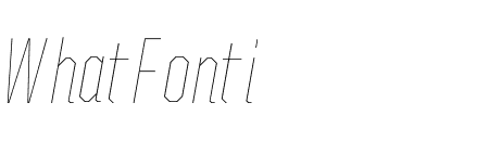 United Italic Condensed Thin Light Italic
