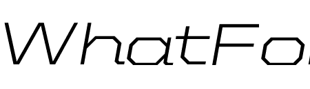 United Italic Extended Thin Regular Italic