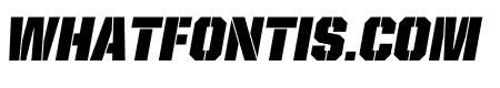 United Italic Semi Condensed Stencil