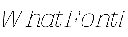 Velo Serif Display Thin Light Italic