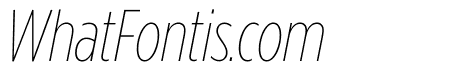 Gotham Condensed Thin Italic
