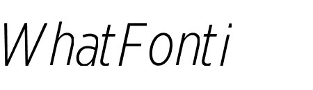 Gotham Extra Narrow Light Italic