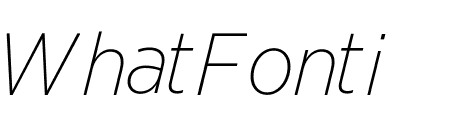 Gotham Narrow Extra Light Italic