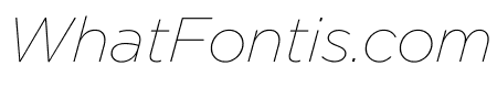 Gotham Thin Italic