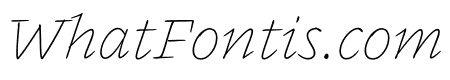Inkwell Serif Thin Italic