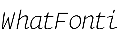 Operator Mono Extra Light Italic
