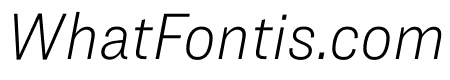 Ringside Narrow Thin Italic
