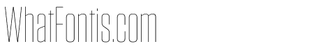 Tungsten Condensed Thin