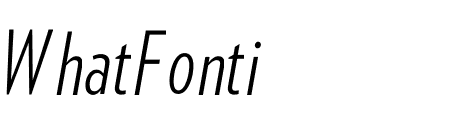 Verlag Compressed Light Italic