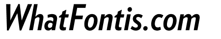 Verlag Condensed Bold Italic