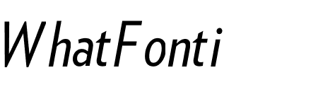 Verlag Condensed Book Italic