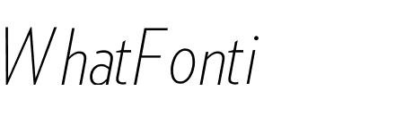 Verlag Condensed Extra Light Italic