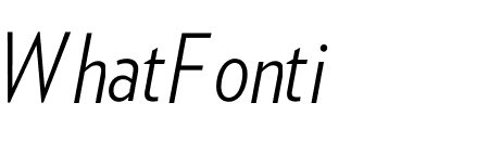 Verlag Condensed Light Italic