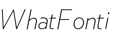 Verlag Extra Light Italic