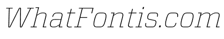 Vitesse Thin Italic