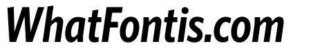Whitney Condensed Semibold Italic