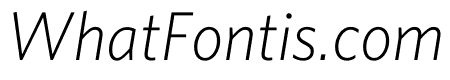 Whitney Light Italic