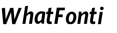 Whitney Narrow ScreenSmart Semibold Italic