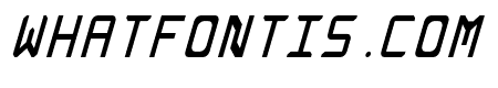 Rabbid Highway Sign Caps Narrow Italic