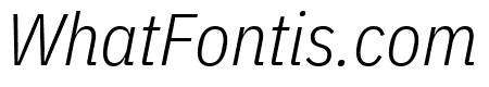 IBM Plex Sans Condensed Light Italic