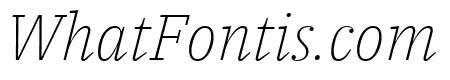 IBM Plex Serif ExtraLight Italic