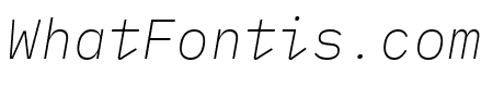 IBM Plex Mono ExtraLight Italic