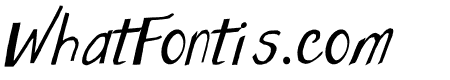 Wonky Printed Italic