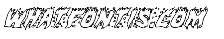 Hot Kiss Outline Italic