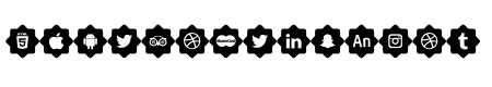 font 120 icons