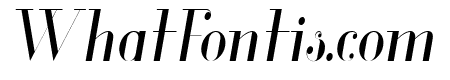 Glamor Light Condensed Italic