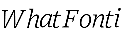 Exchange Standard Light Italic