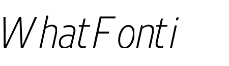 Retina Standard Narrow Extra Light Italic