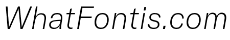 GT America Standard Thin Italic