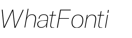 GT America Standard Ultra Light Italic