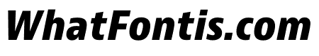 JAF Bernino Sans Narrow Extrabold Italic