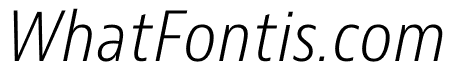 JAF Bernino Sans Narrow Light Italic