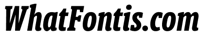 Berlingske Slab Extra condensed Bold Italic