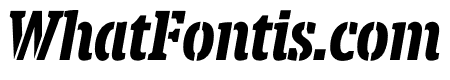 Berlingske Slab Stencil Bold Italic