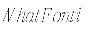 Italian Plate No4 Ultra Light Italic