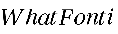Italian Plate No4 Expanded Medium Italic