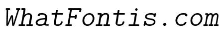 CMU Typewriter Text LightOblique