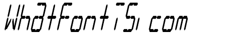LCD Display: 14 Segment (Italic Condensed)