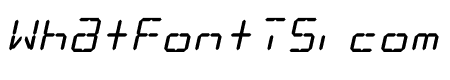 LCD Display: 14 Segment (Italic)
