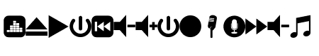 font bottons music