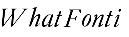 English 1766 Light Italic