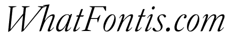 English 1766 Thin Italic
