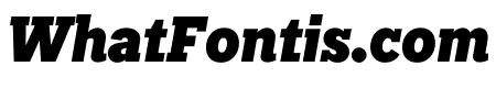 Independent Slab Black Italic