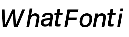 New Rail Alphabet Medium Italic