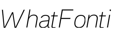 Recognition Thin Italic